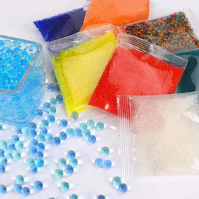 500/6000pcs Crystal Soil Mud Water Beads Hydrogel Gel Polymer Jelly