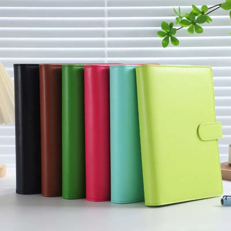 Budget Binder A5 Pu Leather Folder with Eight Accessories for Fund Bill Storage