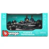 Bburago 1:43 NEW 2023 Mercedes-AMG Team W14 44# Hamilton 63# Russell Formula One Alloy Super Toy Die cast car model 6