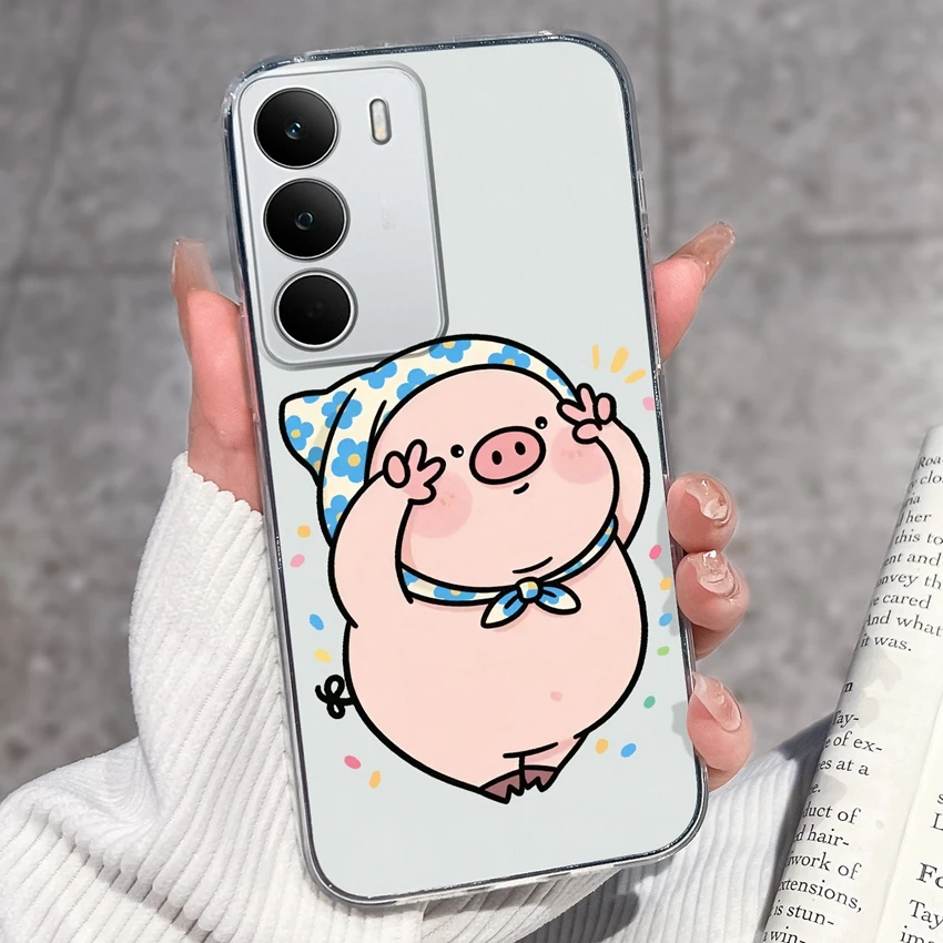 Fashion Astronaut Pattern Transparent Phone Case - Anti-Fingerprint TPU Clear Back Cover