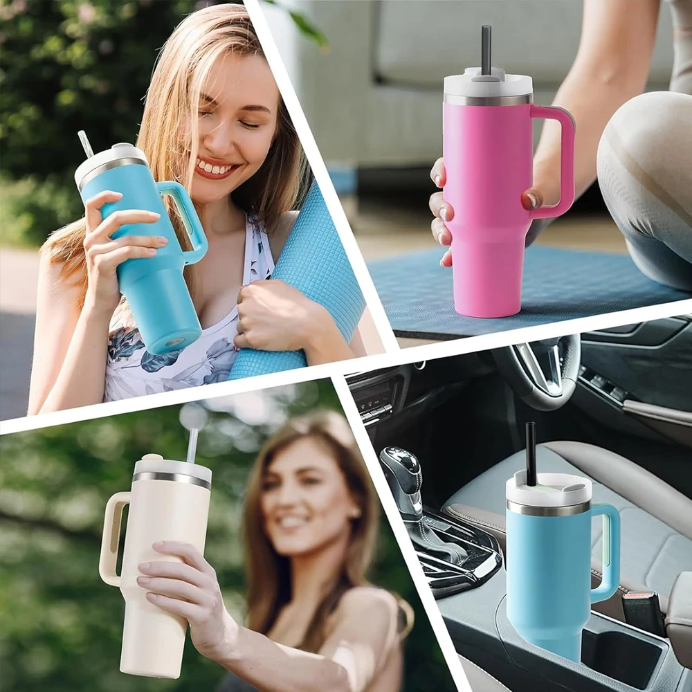 30cm Transparent Reusable Plastic Straws with Cleaning Brush