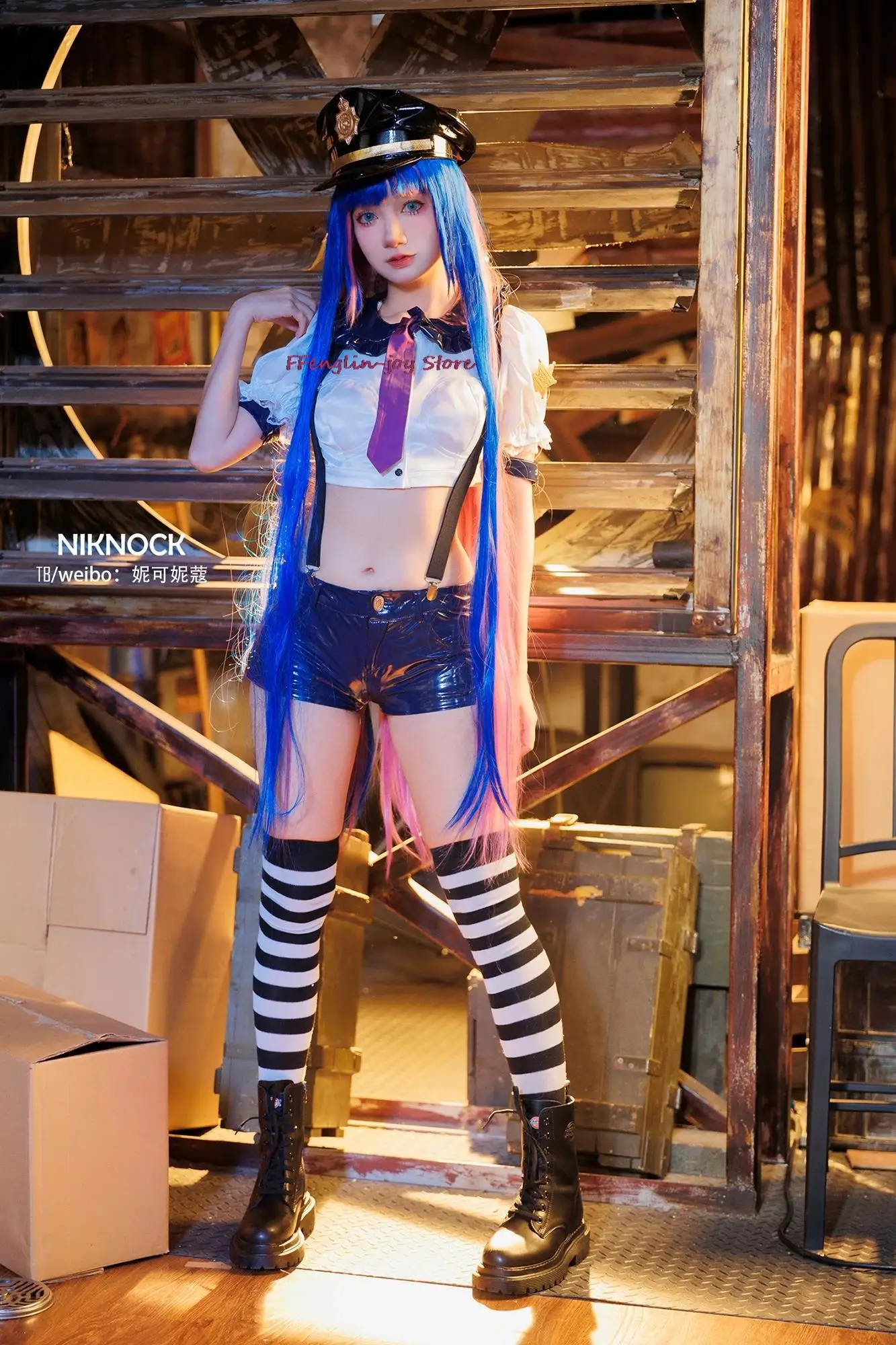 ANarchy-女性用コスプレウィッグ,女性用,ストッキング,パンティ 