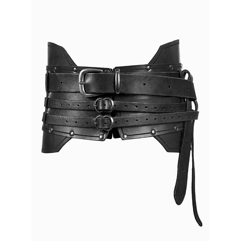 

Women Men Cosplay Viking Leather Waist Belt Medieval Leather Harness Belt Celtic Double Strap Waistband Steampunk Sash