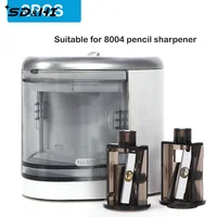 2PCS Multifunctional Automatic Two-hole Electric Switch Pencil Sharpener Spare Blades Home Office Pencils Art Drawing Supplies 2