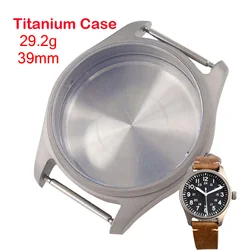 Waterproof 39MM Titanium Pilot Watch Case with Sapphire Crystal for 39mm  eta2824 pt