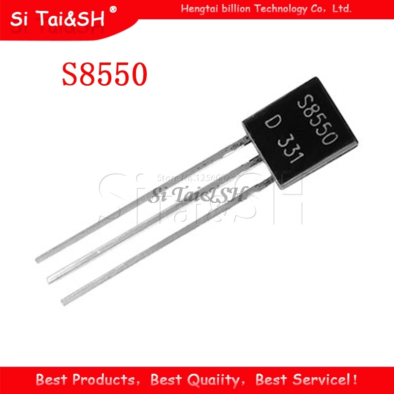 10value 200PCS BC337 BC327 2N2222 2N2907 2N3904 2N3906 S8050 S8550 A1015 C1815 Transistor Assortment Kit Transistors Box Pack