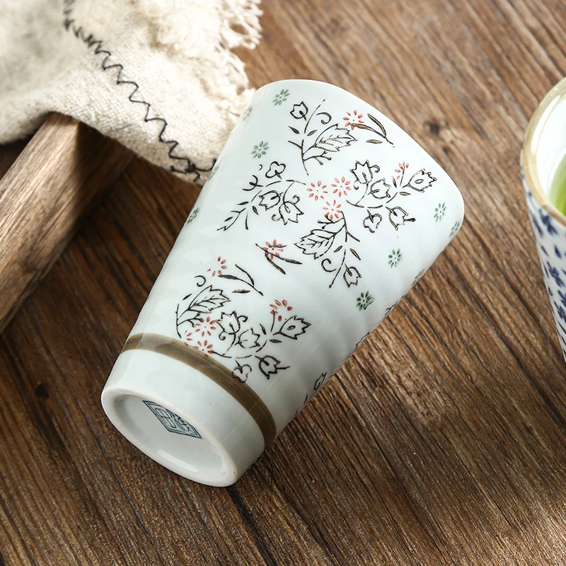 Hand-made Tea Cup, Unique Japanese Antiquity Style Ceramic Cups, Porcelain Durable Breakfast Mug, Special Gift for Friends