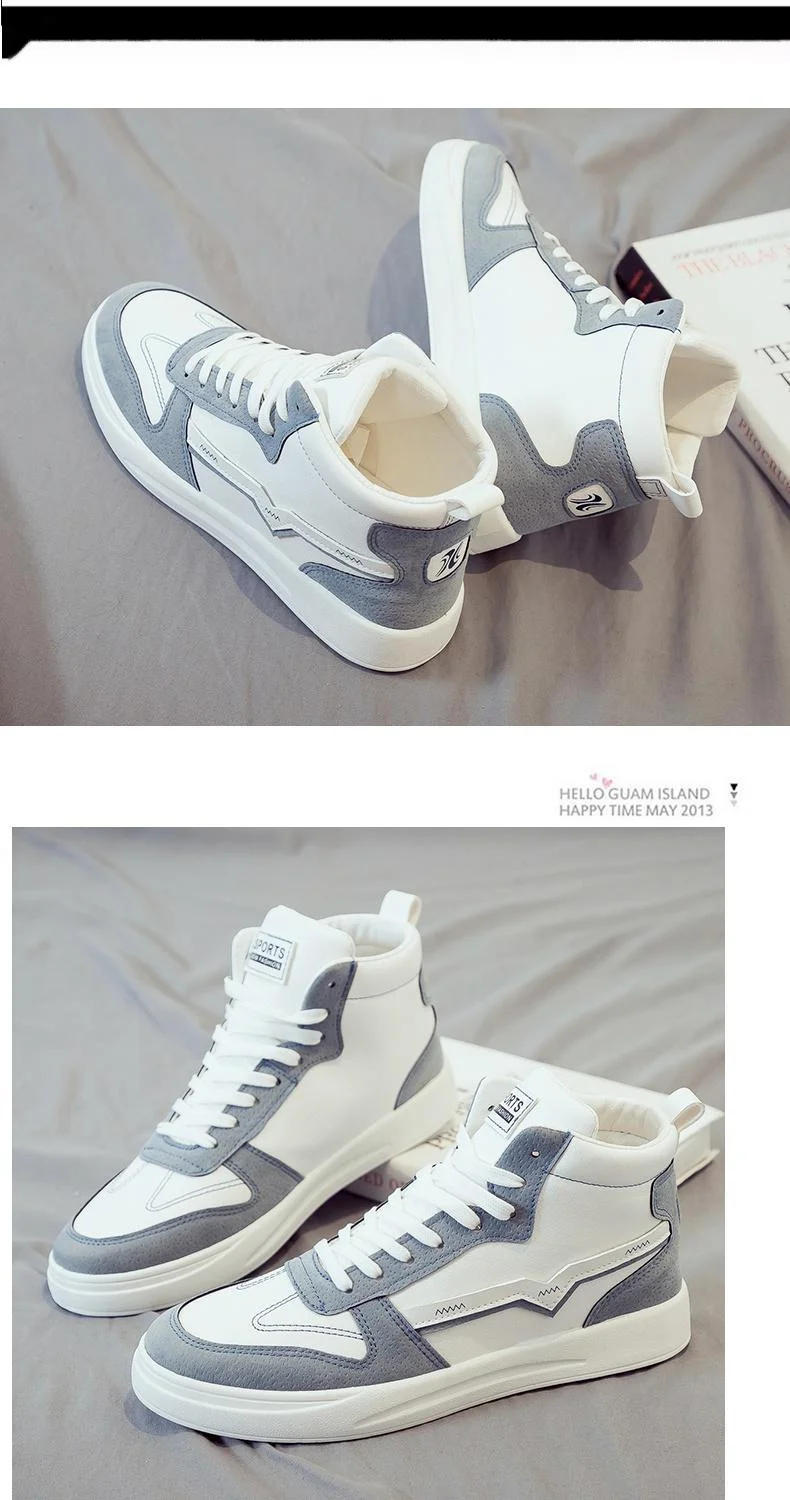 Chaussures de sport décontractées et polyvalentes en toile blanche pour hommes, nouvelle édition coréenne du printemps 2024_voghion.com
