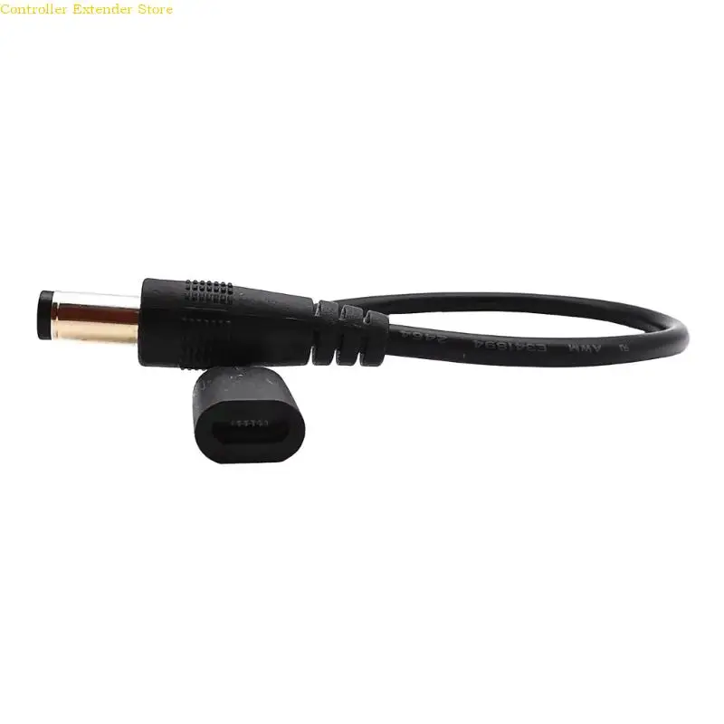 

Micro USB 5pin Female to DC5.5mm 2.5mm 5521 Male Adapter Converter Cable 20CM