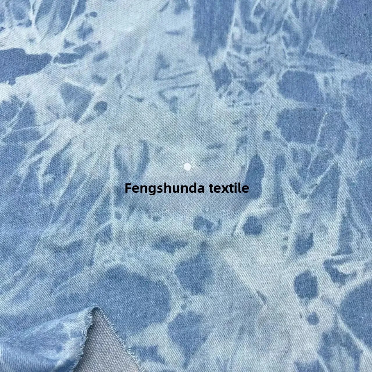 Hand Dyed Floral Washed Denim Fabric for Pants Skirts Jackets Clothes Bags Hats Shoes And Other Apparel from Mainland China