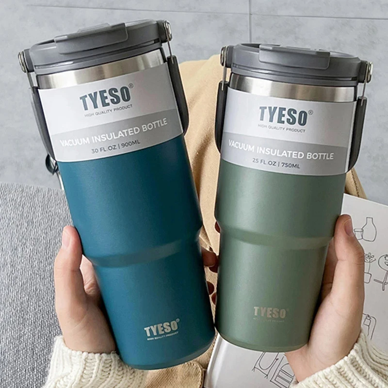 600ml 750ml 900ml Coffee Cup Thermos Bottle Stainless Steel Double-layer  Insulation Cold And Hot Car Travel Mug Vacuum Flask - AliExpress