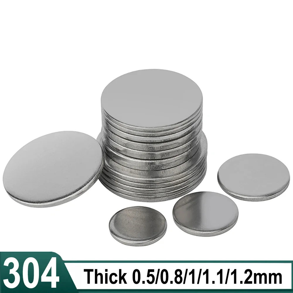 Stainless Steel 304 Disk Plate Round Sheet Metal 8mm-300mm For DIY Tool ...