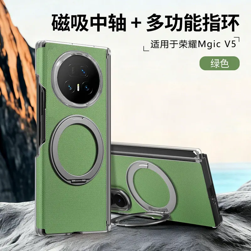 Enhanced Ring Magnet Shockproof Back Case with Stand