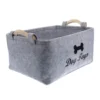 Dog Toy Basket Pet Storage Box Bin Organizer Toys Felt Cat Accessory Container Bins Baskets Accessories Containers Organizing 6