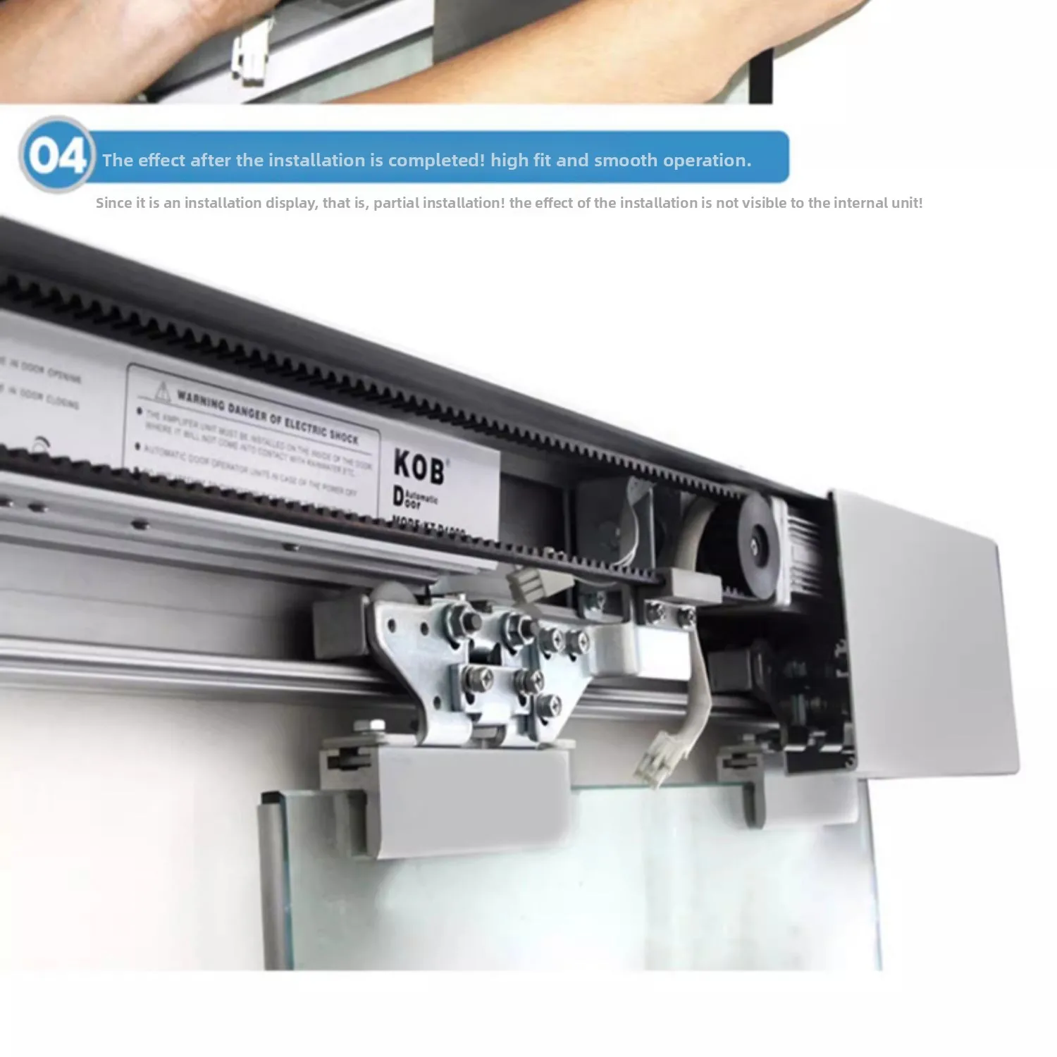 brand automatic door track protective cover, track decorative cover, aluminum al