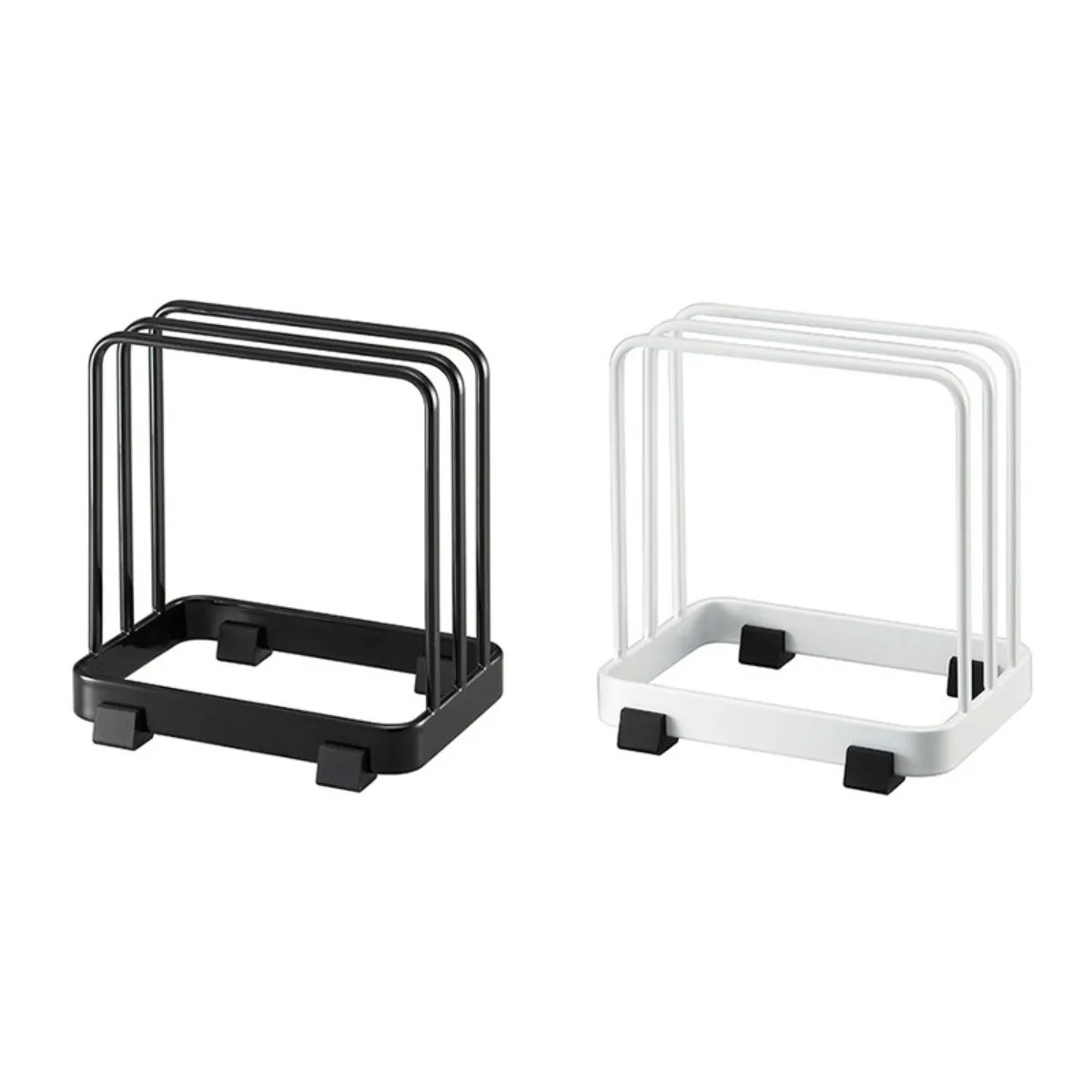 1PC cutting board organizer, layered cutting board rack, vertical sorting and storage drainage tray, cutting board rack 3
