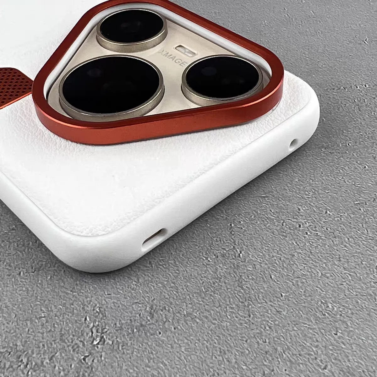 Enhanced Orange Magnetic Protective PU Case - Hard Shell Bumper Cover