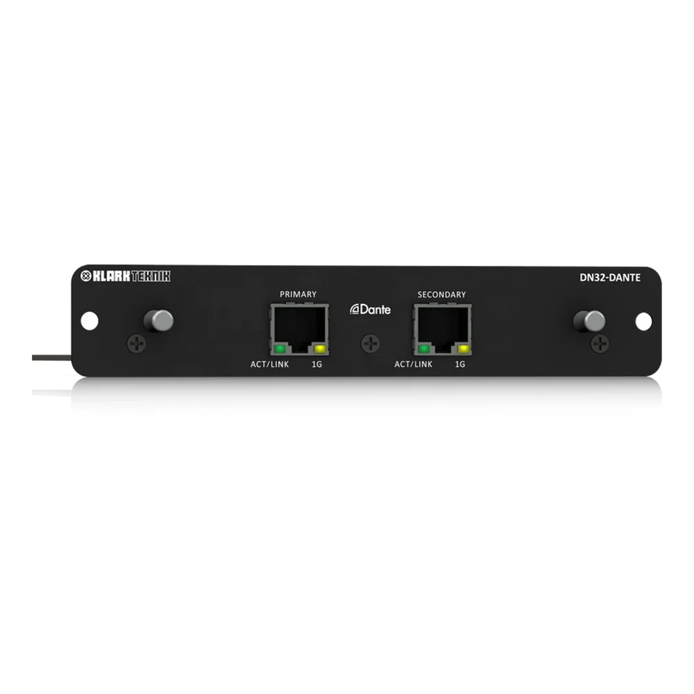 Klark Teknik Dn32 Dante Card Fino A 32 Canali Audinate Dante Card Per Midas M32 Live O Behringer X32 Mixer Digitale