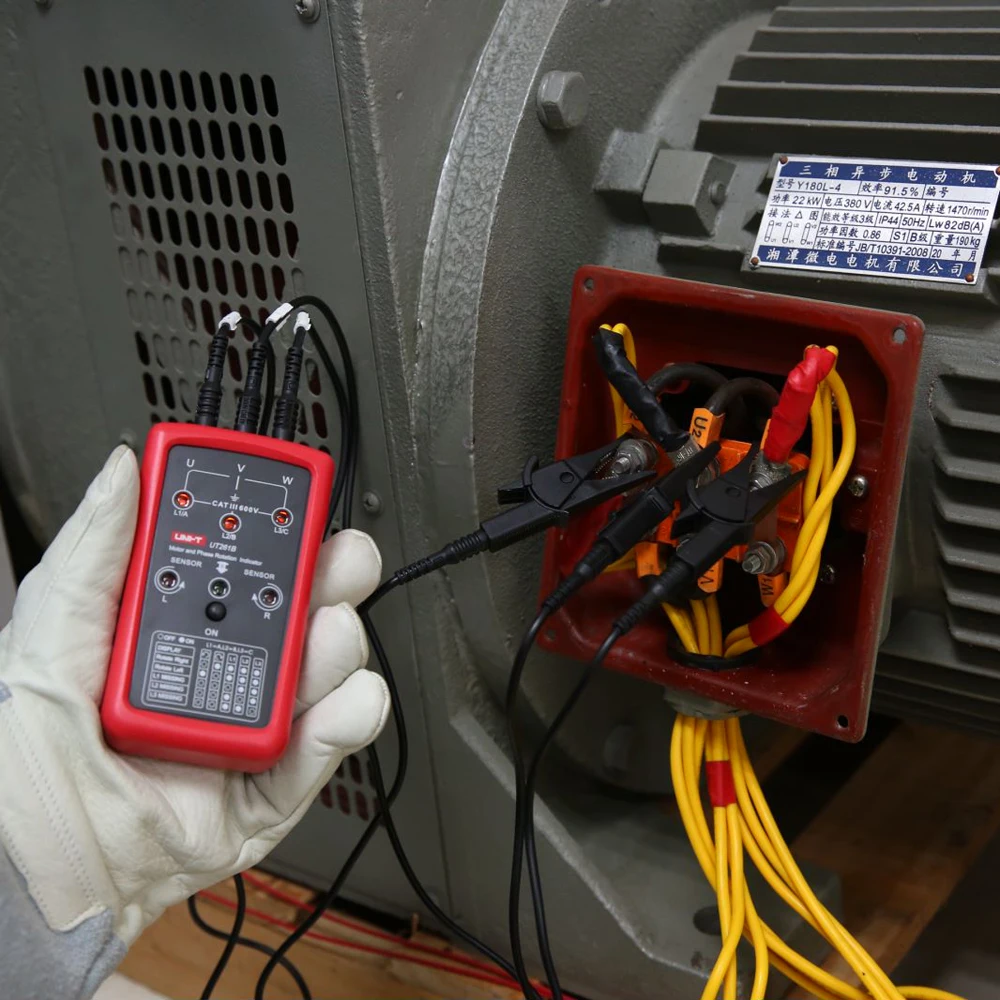 UNI-T UT261A UT261B Phase Sequence and Motor Rotation Indicatiors Phase Sequence Missing Phase Motor Rotation 5