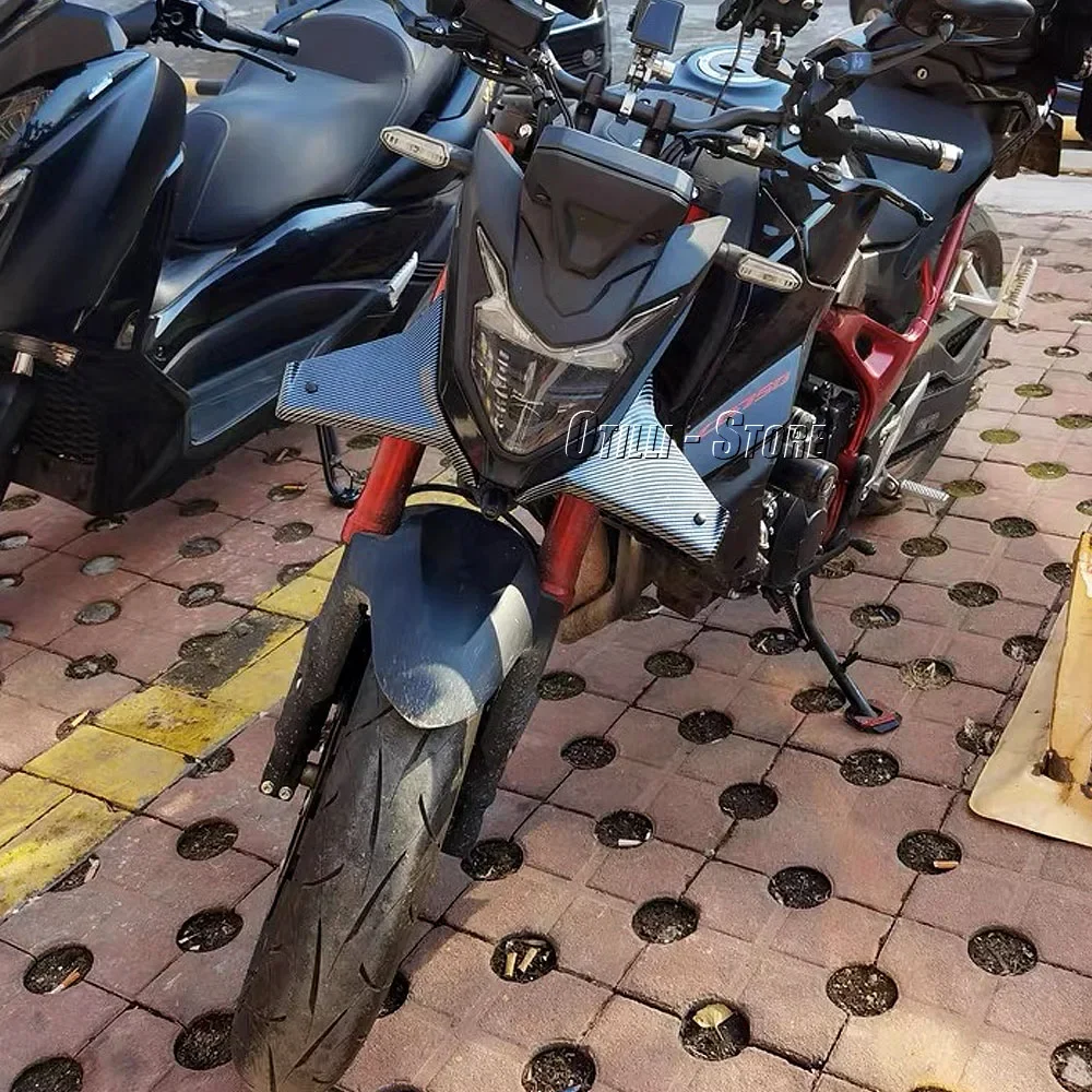 Spoiler Anteriore Per Honda CB750 Hornet 2023-2024 - Nero Assoluto, Design Sportivo - Foto 10