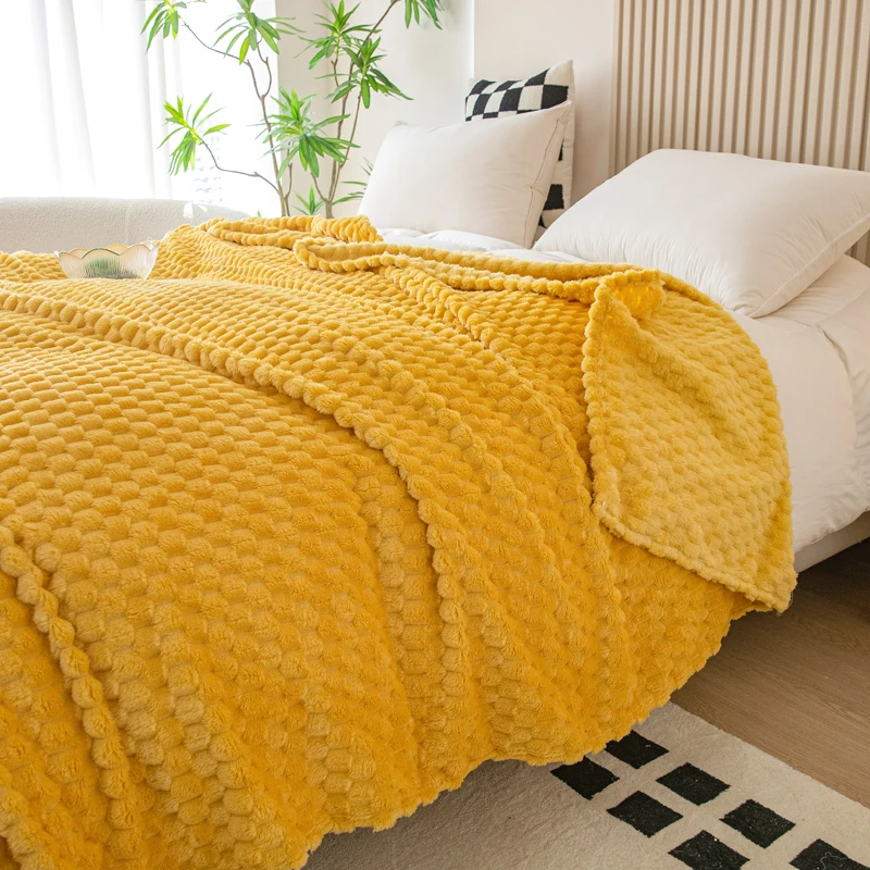 2024 New High Gram Weight Golden Turtle Velvet Milk Velvet Blanket Luxury Blanket  Throw Blanket for Sofa  Boho Blanket 5