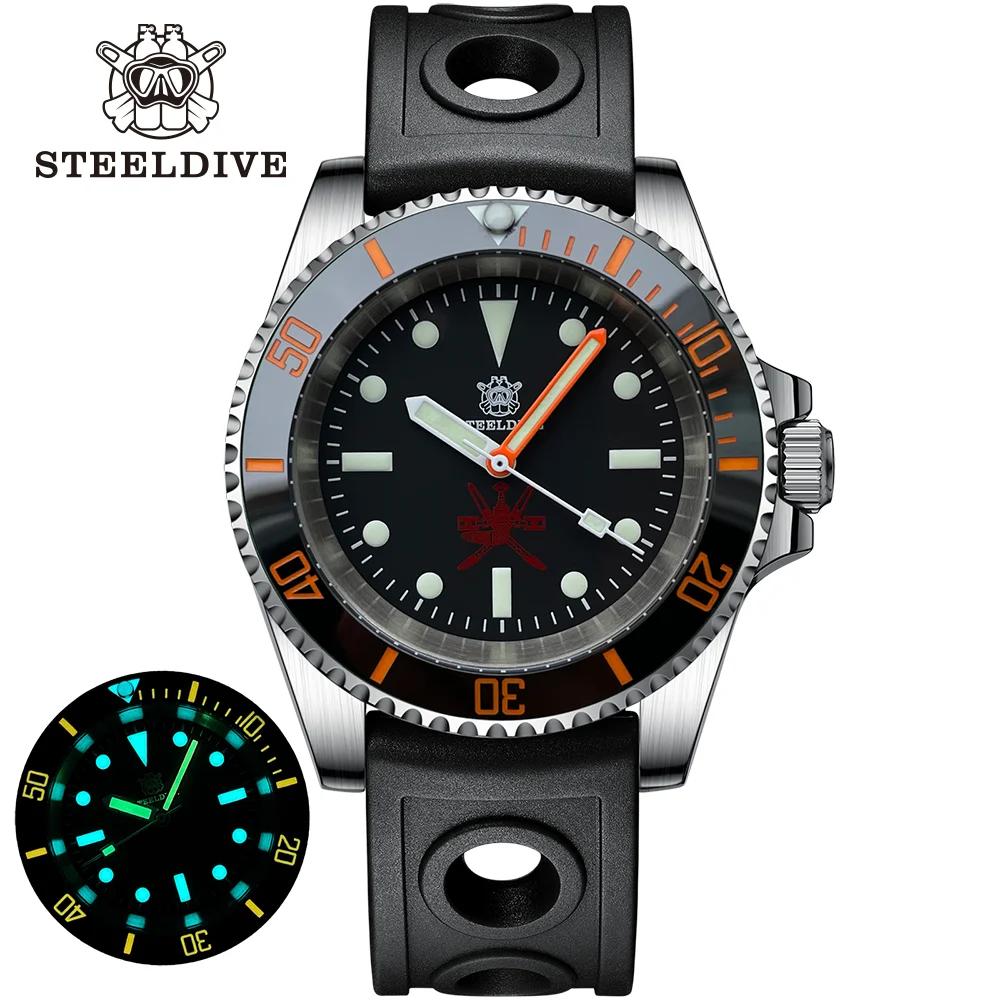 23SSAutomaticMechanicalDiveWatchSTEELDIVESD1954CSwissSuper
