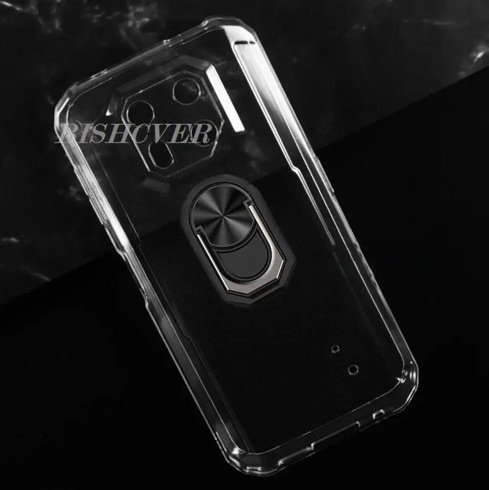 Cover Ulefone Armor 22 Con Fiore Rosa + 2 Pellicole Vetro Temperato - Custodia Morbida TPU Anti-Urto E Trasparente - 2