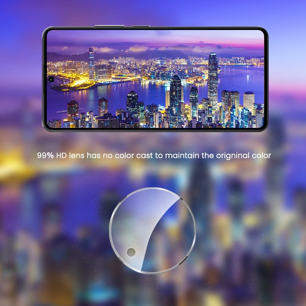 3-Pack 3D Curved Tempered Glass Camera Lens Protector