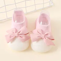 Baby Floor Shoes Non-slip Rubber Soft Sole Breathable Spring and Autumn Cartoon Cute Bow Indoor and Outdoor Walking Shoes 5