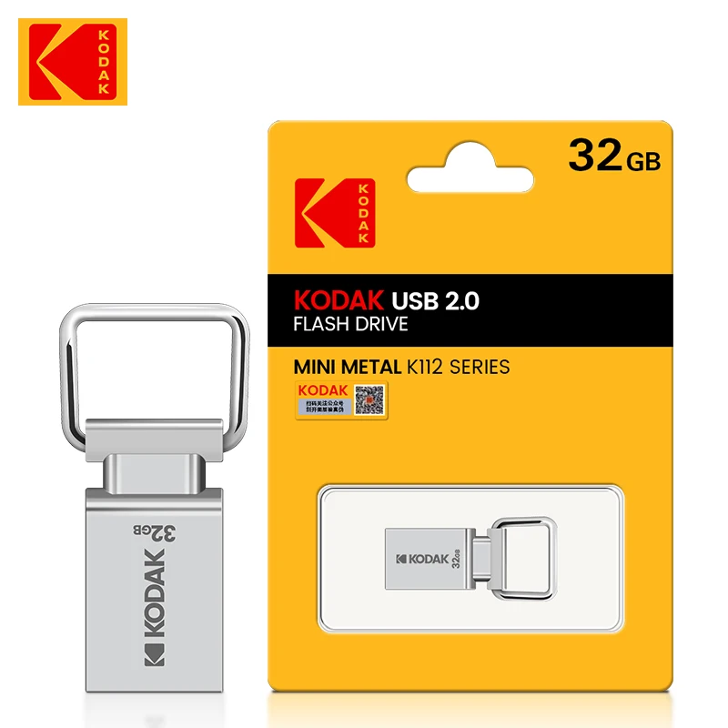 

KODAK K112 супер мини металлический USB флеш-накопитель 64 ГБ 32 ГБ 16 ГБ USB 2,0