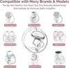 Wearable Breast Pump Milk Collector Cup Accessories, Breast Pump Milk Collector Compatible with S9/S10/S12 Breast Pump 2
