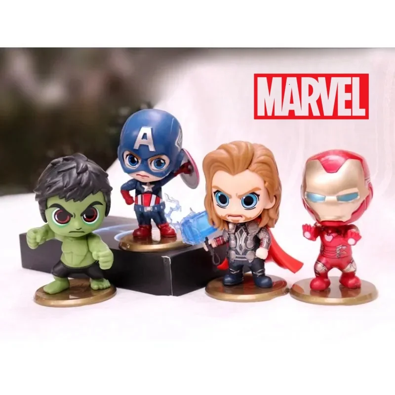 

Disney Marvel Iron Man Doll Model Action Anime Figures Hulk Thor Cool Cartoon Doll Tabletop Car Decorate Birthday Gifts for Kids
