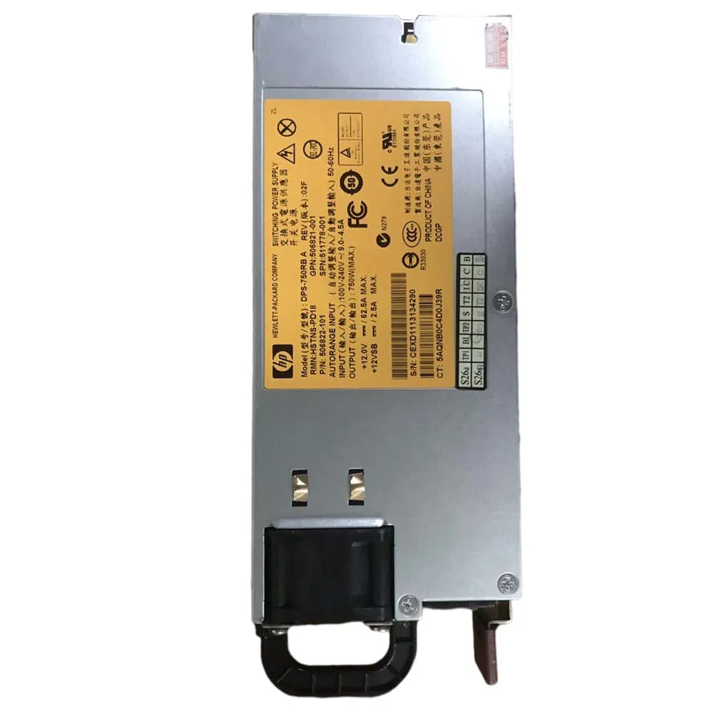 For HP DL380 G6 G7 750W Server Power HSTNS-PL18 511778-001 DPS-750RB A Power Supply Mining блок питания для пк