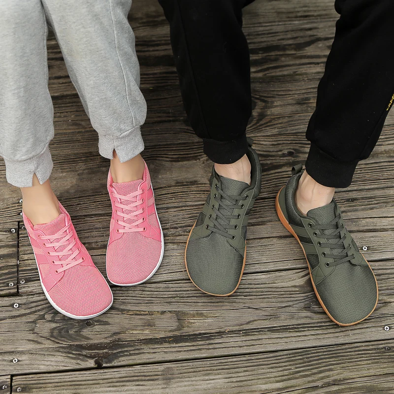 Man Barefoot Shoes Wide Toebox Sneaker Minimalist Women Cross-Trainer Wide Zero Drop Casual Knitting Walking Shoes Large Size barefoot shoes
