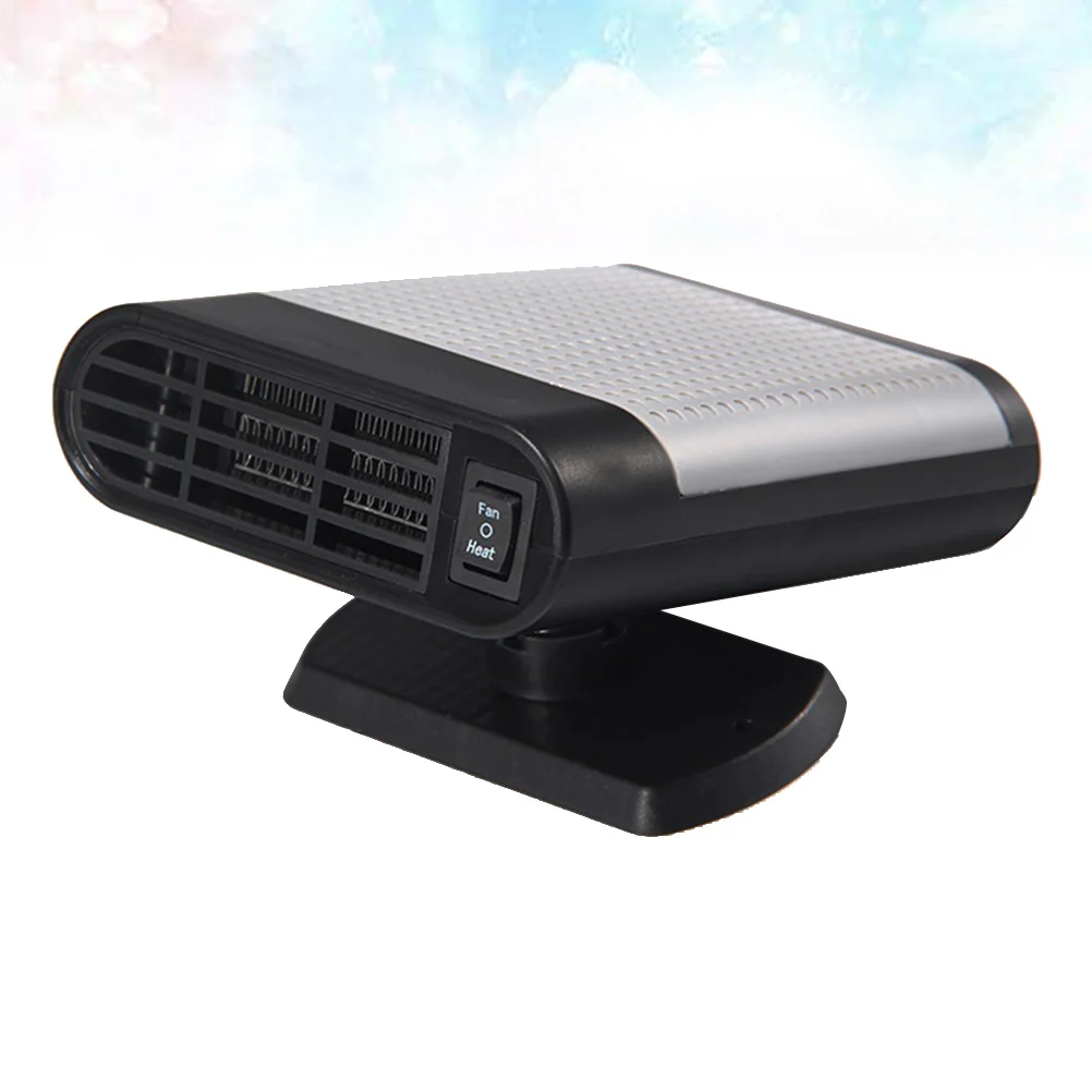 

Mini 12V Car Heaters Portable Heater Electric Vehicle Heating Windshield Demister Defroster (Black)