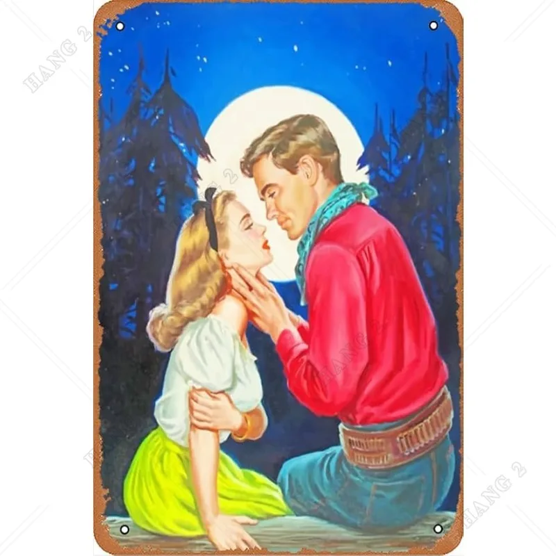 

Романтические винтажные металлические жестяные знаки для пары, Настенный декор для кухни, забавные жестяные знаки, художественные Плакаты для жены, мужа, пары