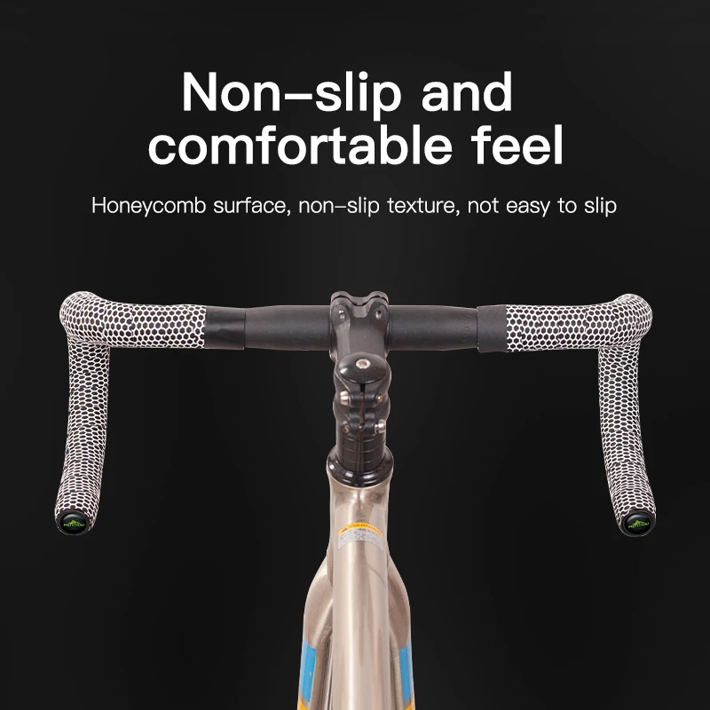 MOTSUV Bicycle Handlebar Tape Road Bike Silica Gel Tape EVA Soft Breathable Bike Bar Fixed Gear Belt Bicycle Accessories