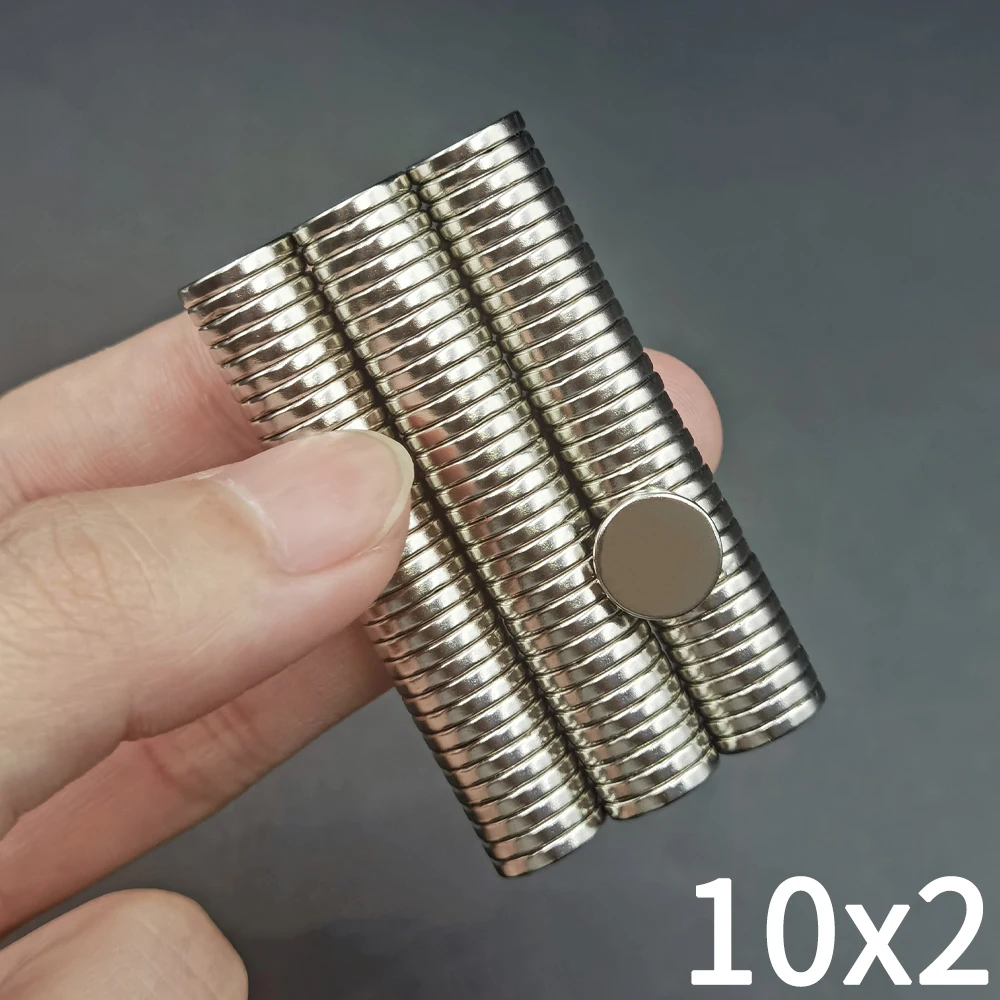 Neodymium Magnets 10/20/50Pcs 10x2 Super Strong Magnet 10mm X 2mm Round Magnetic NdFeB Neodymium magnet N35 Powerful Disc imanes 10*2