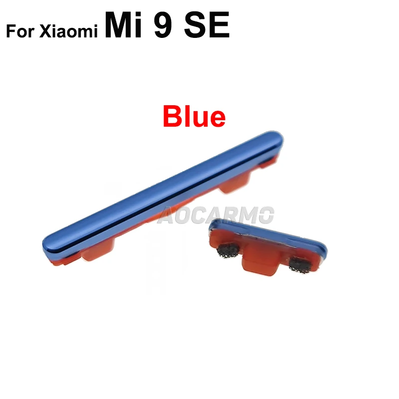 Phone Switch Key Power On Off Button + Volume Up Down Buttons Mi9 Mi9SE Side Switch Key Replacement Part For Xiaomi Mi 9 / 9 SE 9se