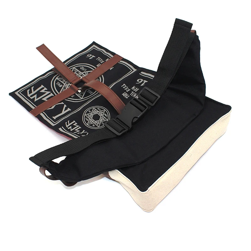 Gothic Magical Spell Book Messenger Crossbody Bag PU Fashion Backpack Cosplay Adjustable For Students New Retro Shoulder Bags 5