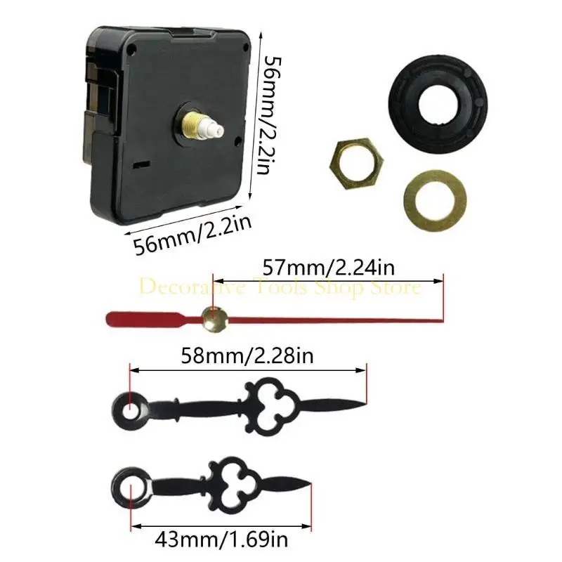 QX2E DIY Clock Movement 무음 키트 세트 시간 시계 사용 장비