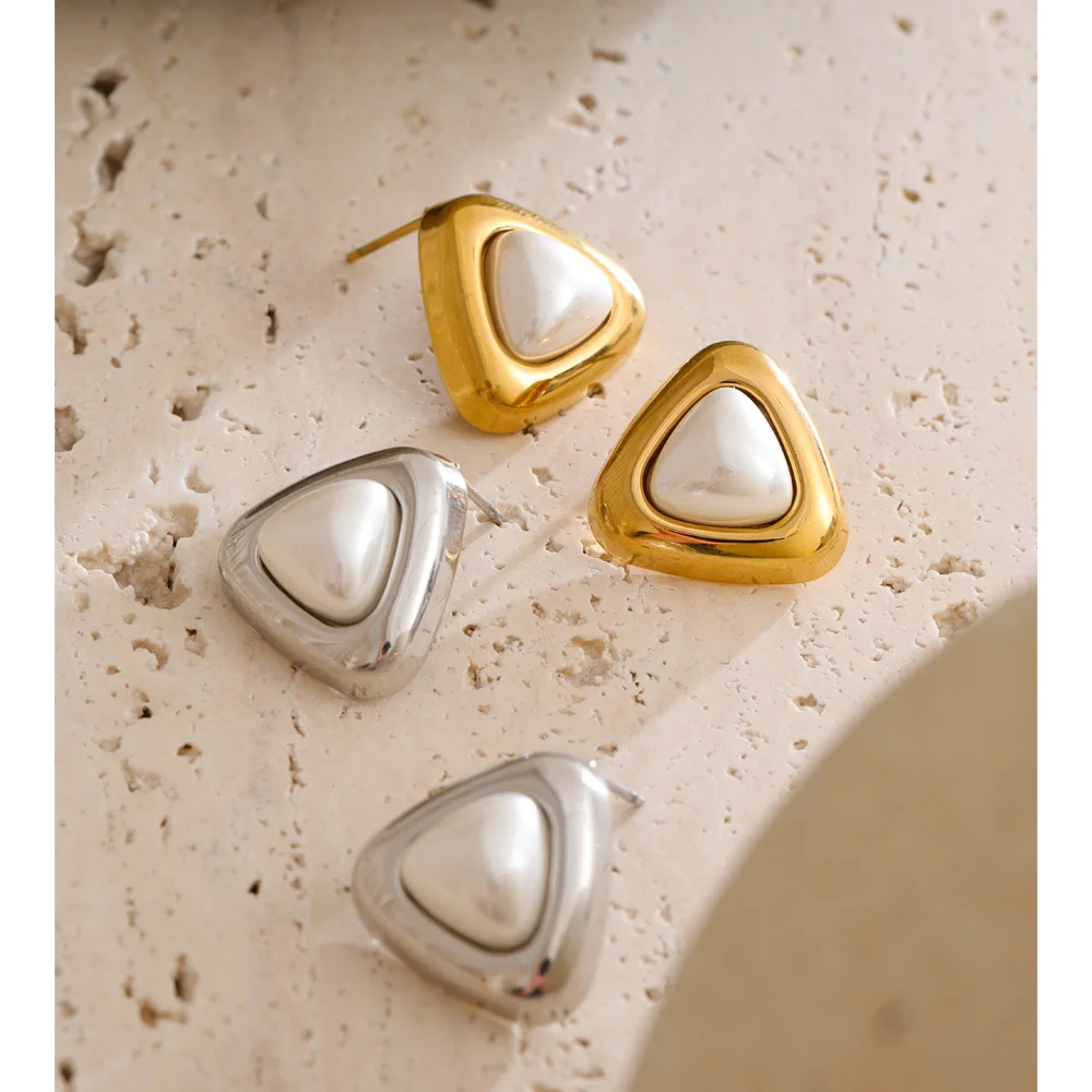 Yhpup Stainless Steel Stud Earrings Women