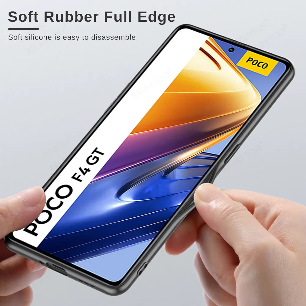Lambskin Texture Leather Coque For Xiaomi Poco F4 GT Case Poko Poxo F4GT PocoF4 F 4 GT Camera Protect Silicone Shockproof Cover 3