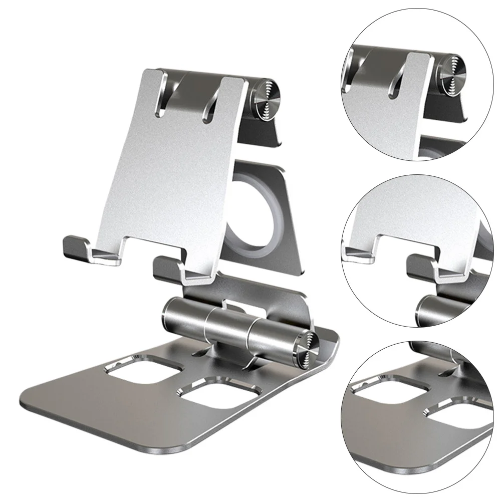 

Desktop Phone Holder Alloy Universal Mobile Dual-Purpose Bracket Cell Stand Ornament