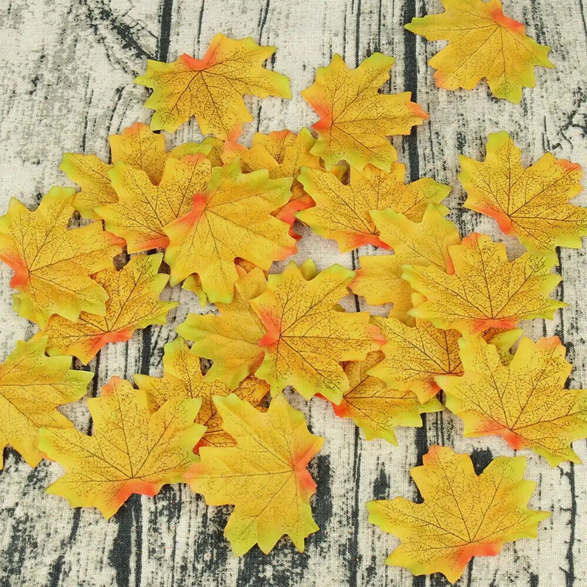 100/200 Stück künstliche Ahornblätter aus Seide, Herbstblatt, Herbst, gefälschte Seidenblätter, Basteln, Weihnachten, Zuhause, Hochzeit, Party, Dekoration – Detail 11