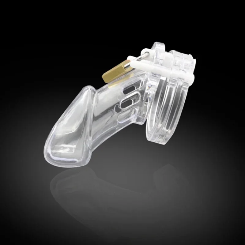 Chastity Cage Male Sex Toys Small/Standard Device Cock Cage 5 Size Rings Brass Lock Locking Erotic Urethral