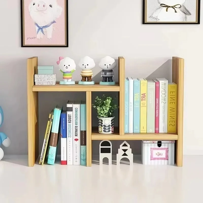 Scaffale Telescopico da Scrivania Stile INS, Organizzatore per Ufficio, Cameretta Bambini, Dormitorio, Design Semplice, Ripiani da Scrivania - immagine 2
