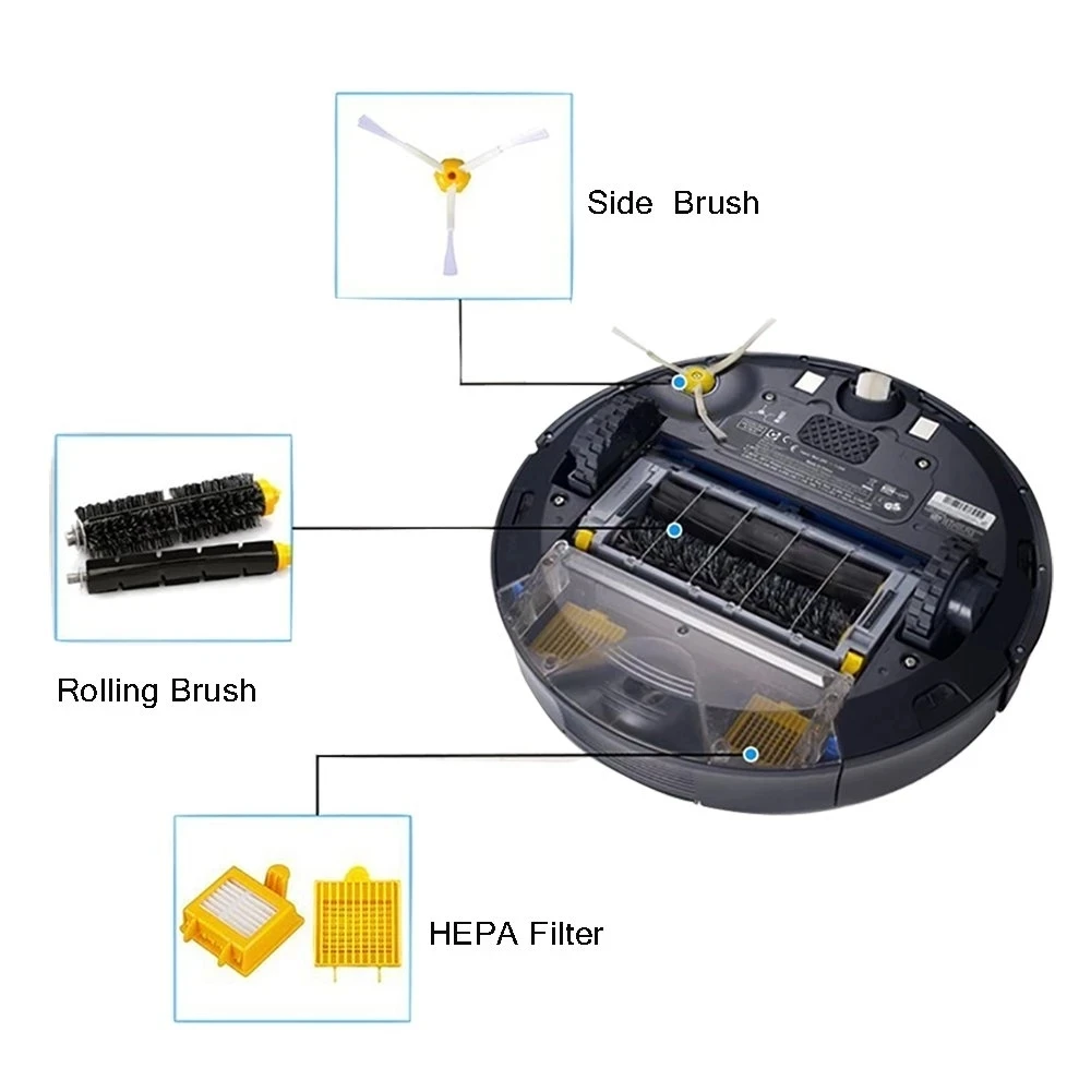 High-Performance Brush Filter for Robot Vacuum Cleaners - Premium Accessories Collection