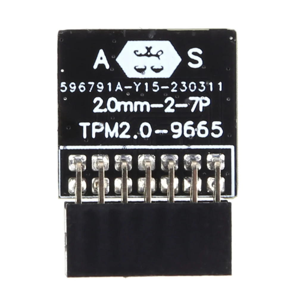 TPM 2.0-9665 암호화 보안 모듈 LPC TPM 2.0mm 14핀/18핀 14-1핀 18-1핀 ASUS/MSI MS/ASRock용 마더보드 카드