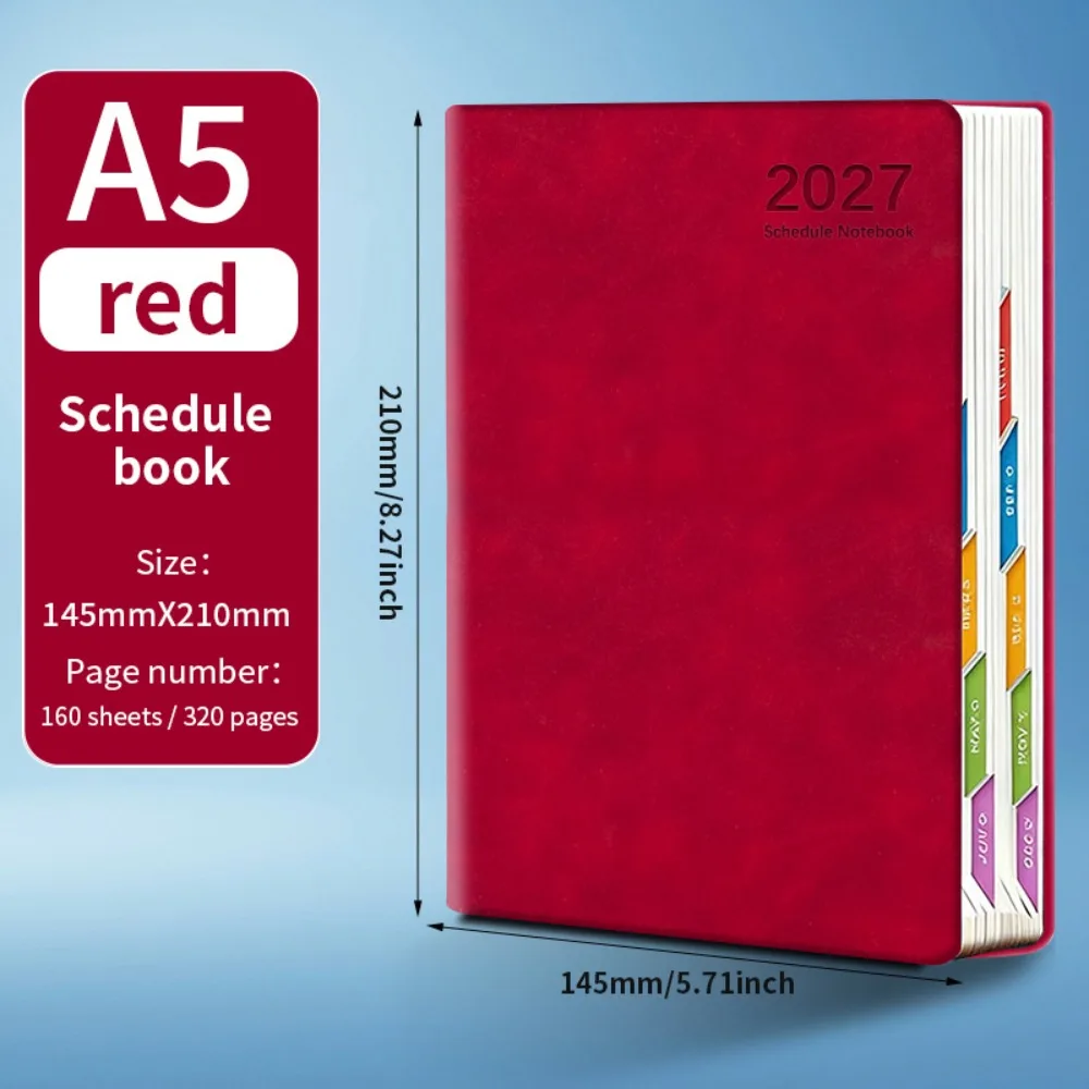 Compact A5 Yearly Planner with Monthly & Weekly Pages for Enhanced Productivity